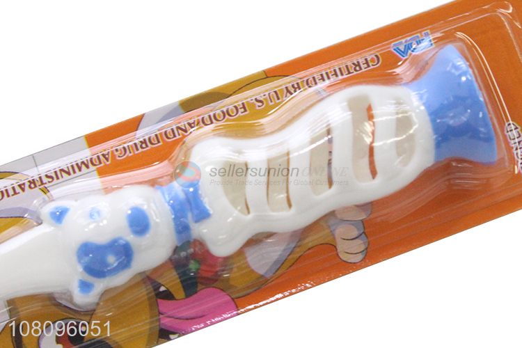 Factory supply animal shape handle cute soft kids toothbrush