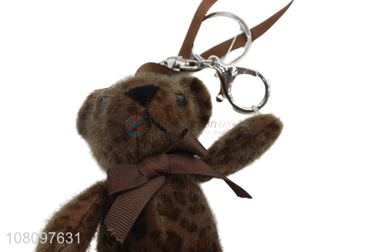 Hot selling cartoon bear pendant animal plush doll for kids