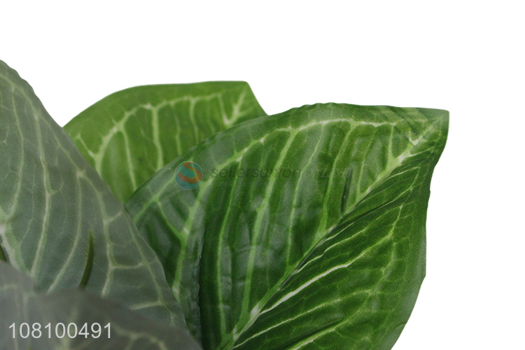 China factory green leaves natural fake plants for decoration