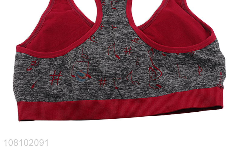 Top selling breathable sports fitness bra women wear