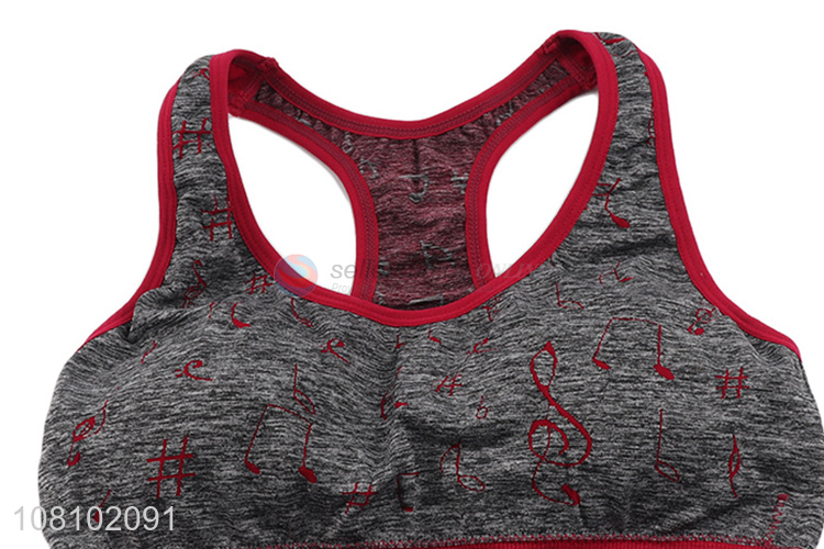 Top selling breathable sports fitness bra women wear