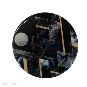 New design printed MDF coaster imitation marble placemat