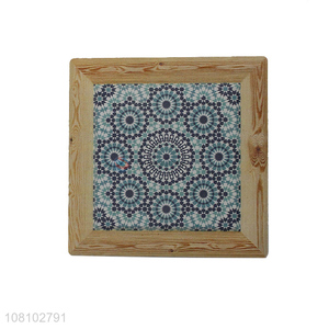 Yiwu factory wooden coaster home dinning table accessories