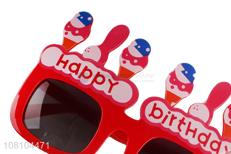 Best selling birthday cake glasses happy birthday party sunglasses