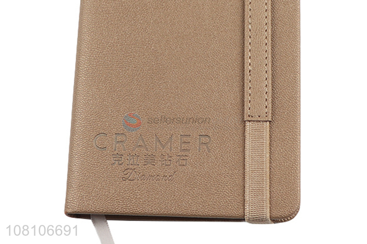 Yiwu wholesale simple business notebook creative PU notepad