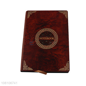 Retro design creative bamboo notebook meeting notebook