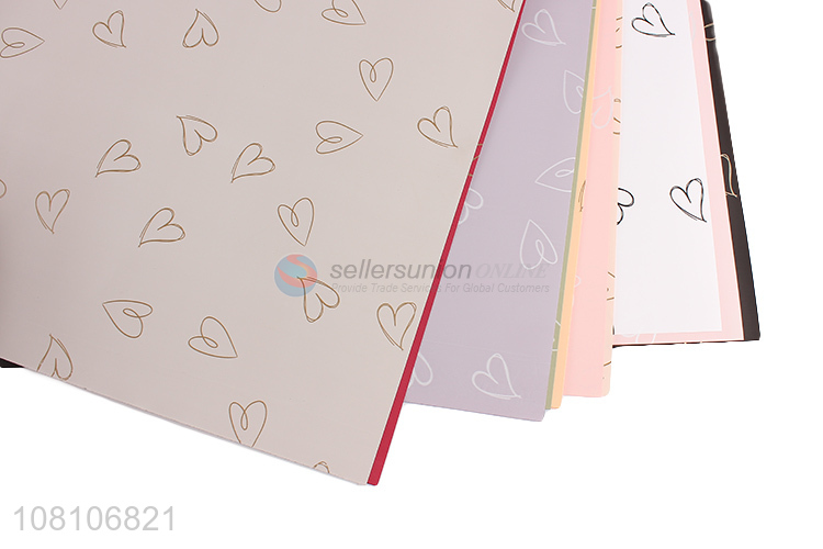 Creative design heart shape packaging paper for gifts