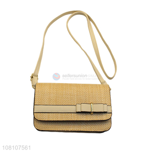 Top Quality Straw PU Leather Shoulder Bag Crossbody Bag