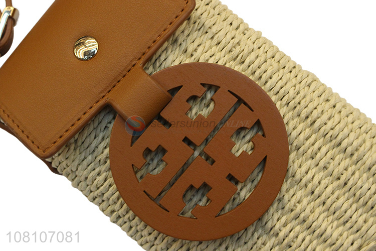 Fashionable Handmade Straw Bag Ladies Cross Body Bag