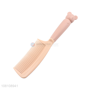 High quality pink cute animal handle comb set for ladies