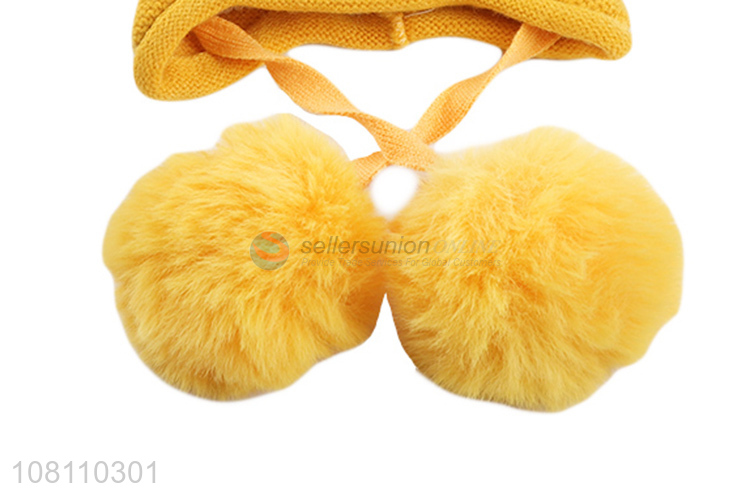 Low price comfortable children earmuffs hats for winter