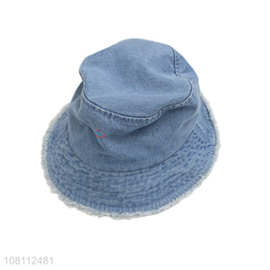 High quality trendy spring and summer blank denim bucket hats