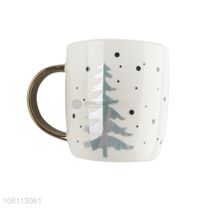 Top selling white printed mug household ins ceramic coffee cup