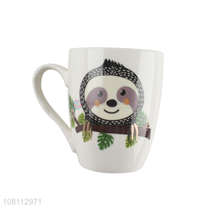 High quality cartoon printed ceramic mug household milk cup