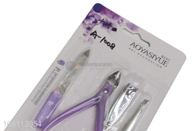 Top quality reusable men women nail care manicure set