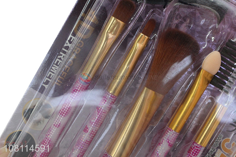 Most popular 5pieces women daily use makeup brush wholesale