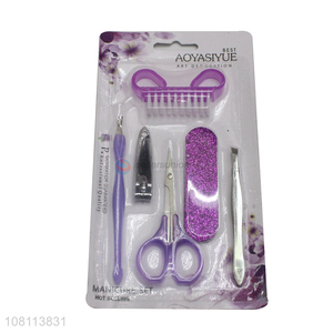 Wholesale from china plastic <em>manicure</em> <em>set</em> for nail care