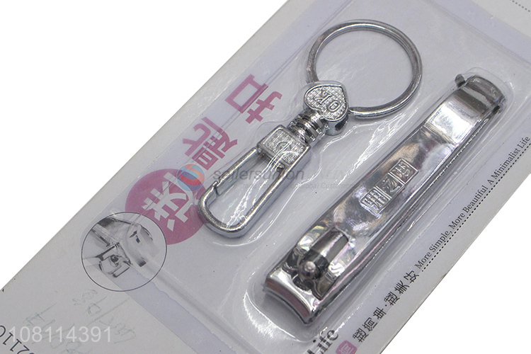 Yiwu market durable nail care nail clipper with keychain