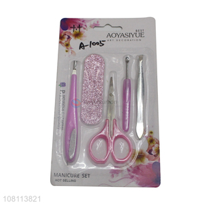 Good quality portable nail polishing <em>manicure</em> tools <em>set</em>