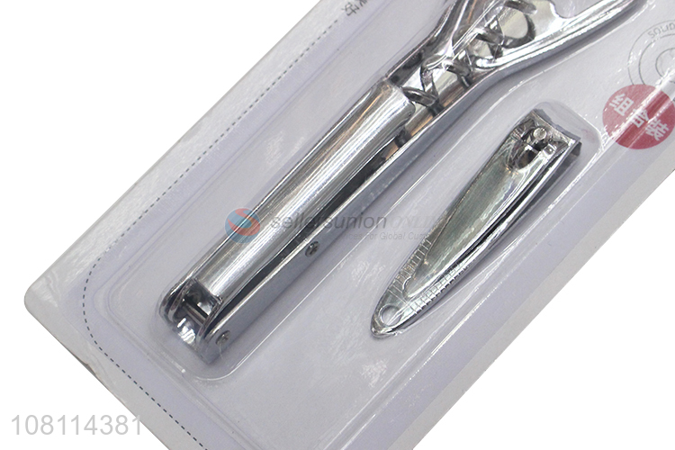 Good quality silver nail clipper with bottle opener wholesale