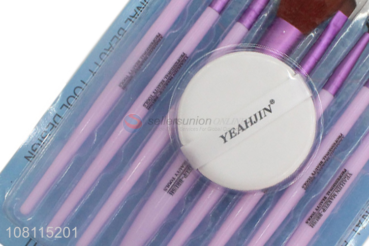 Cheap price portable cosmetic makeup brush set for sale