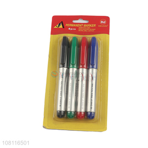 factory wholesale 4 pieces permanent marker set