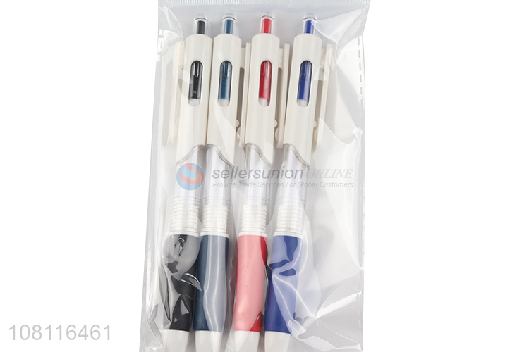 wholesale fashion stationery 4 pieces ball point pen set