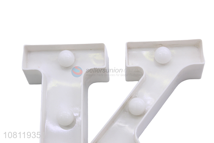 Factory wholesale white letter K creative decoration light