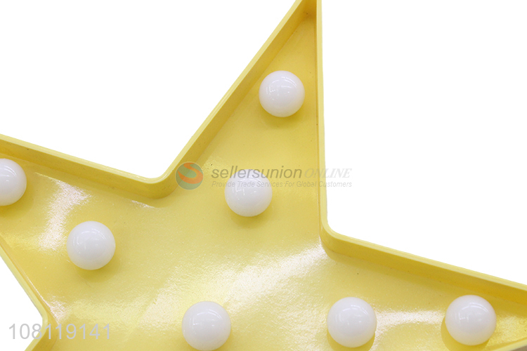 Yiwu direct sale yellow five-pointed star home decoration ornaments