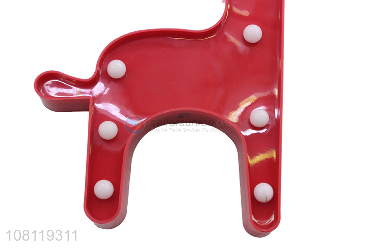 New arrival pink cute giraffe home plastic decoration light