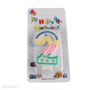 Yiwu products cute children birthday digital candle for decoration