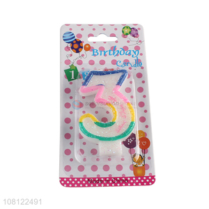 Best quality birthday number digital candle for cake topper