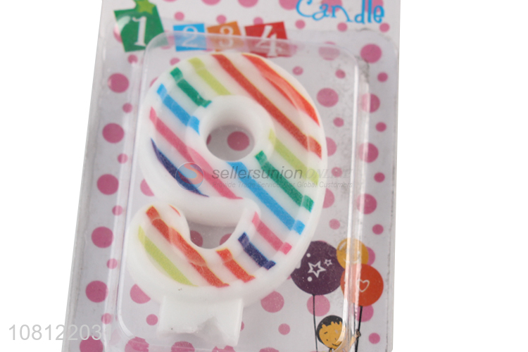 Top selling colourful number birthday candle wholesale