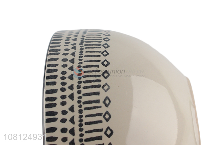 Recent design creative pattern ceramic soup rice bowl