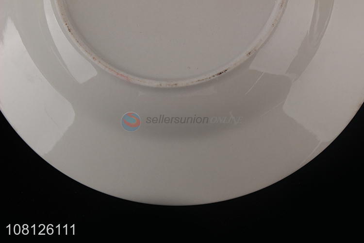 Wholesale flower ceramic serving plate for home restaurant