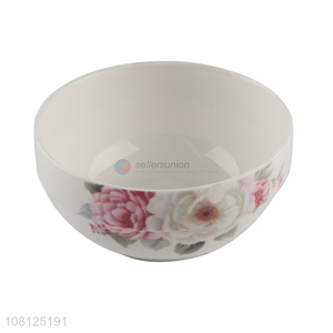 Best selling household flower pattern ceramic rice bowls