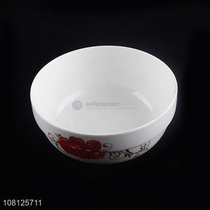 Wholesale delicate ceramic rice bowl ceramic salad bowl