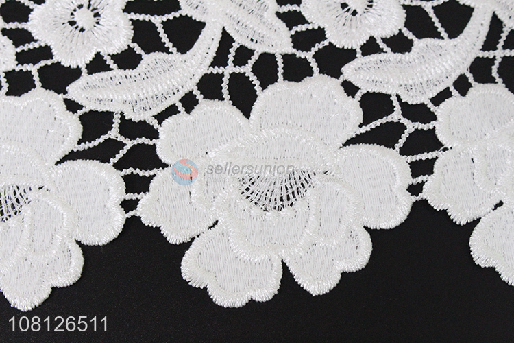 Hot selling polyester garment embroidery lace trim wholesale