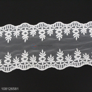 Factory direct sale polyester embroidery lace trim