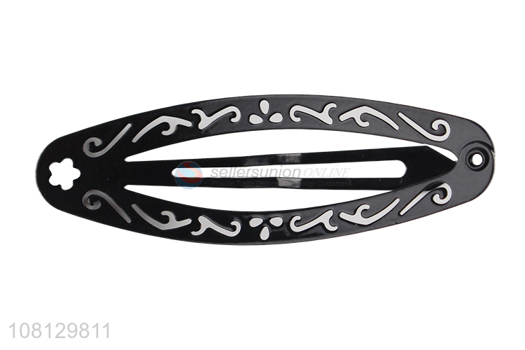 Yiwu wholesale iron oval hairpin temperament hair accessories