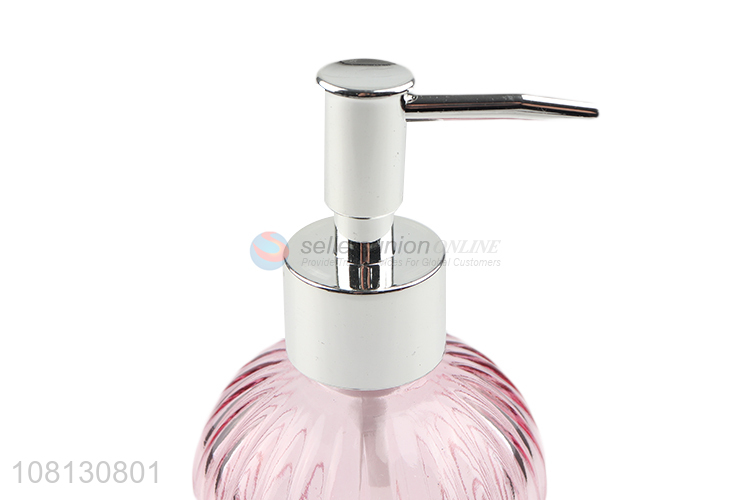 Hot sale vacuum glass bottle press lotion bottle