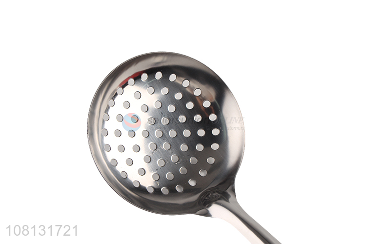 Custom Kitchen Stainless Steel Strainer Large Slotted Ladle