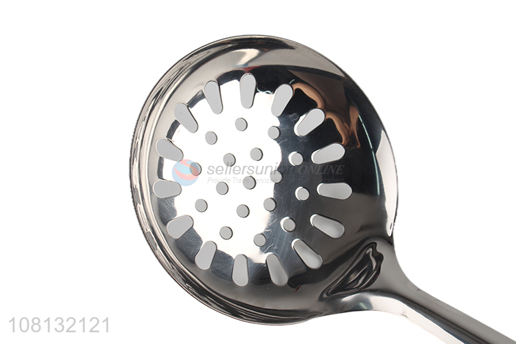 Cheap Cooking Utensil Stainless Steel Slotted Ladle Strainer