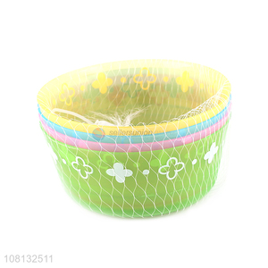 Cute design flower pattern plastic bowl dinnerware for sale