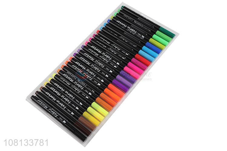 Creative design daily use 24colors fabric markers colors pen