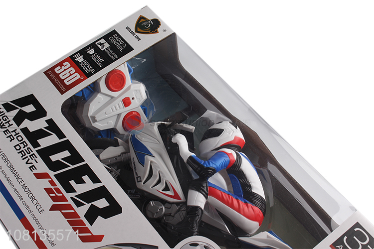 Yiwu wholesale white remote control motorcycle toys for boys