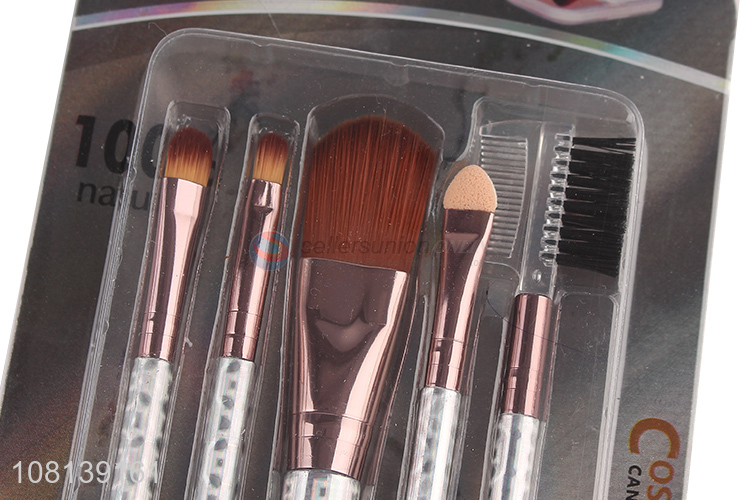 Hot selling plastic eyeshadow brush ladies beauty brush set