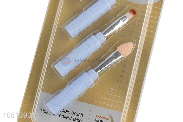 New arrival creative mini portable eyeshadow brush with lid