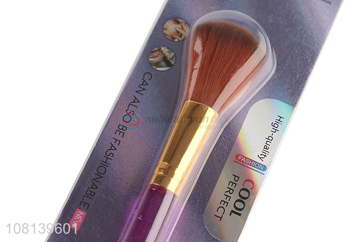 Good quality purple plastic beauty brush for ladies