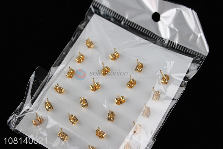 Good quality star shape stainless steel ear studs earrings